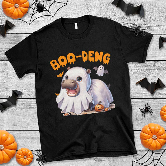 funny-moo-deng-t-shirt-boo-deng-cute-hippo-zoo-meme-baby-pygmy-halloween