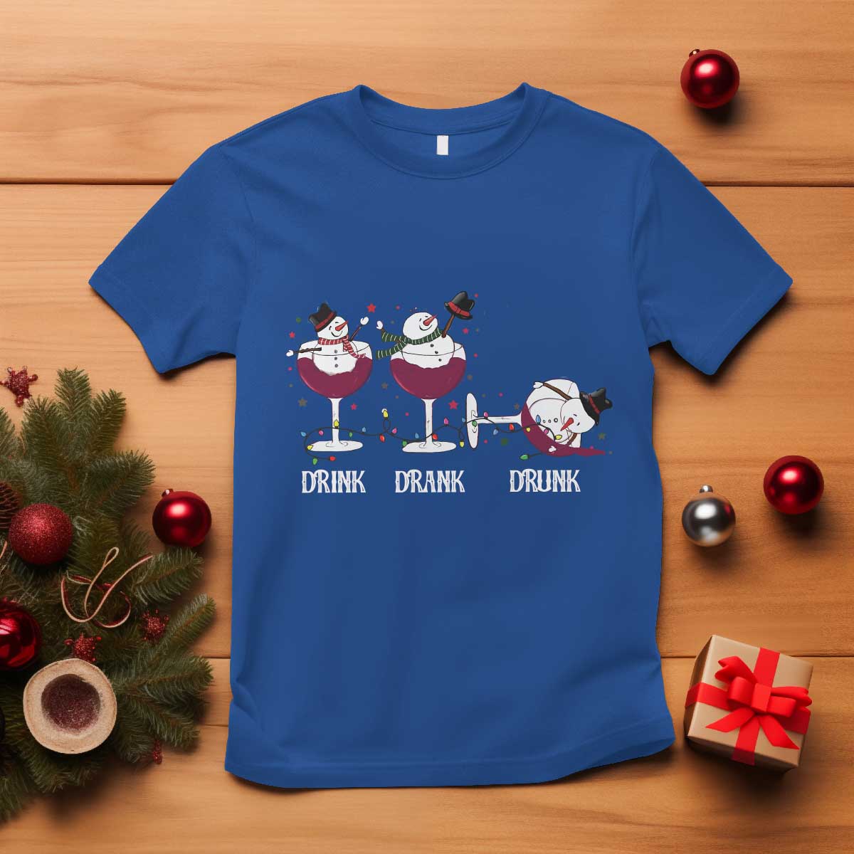 funny-christmas-wine-t-shirt-drink-drank-drunk-snowman-xmas