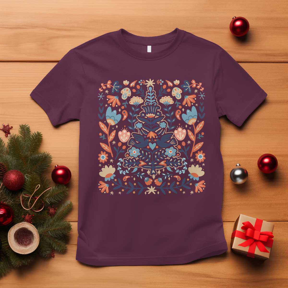 norwegian-christmas-scandinavian-yule-xmas-tree-folk-art-winter-solstice-t-shirt