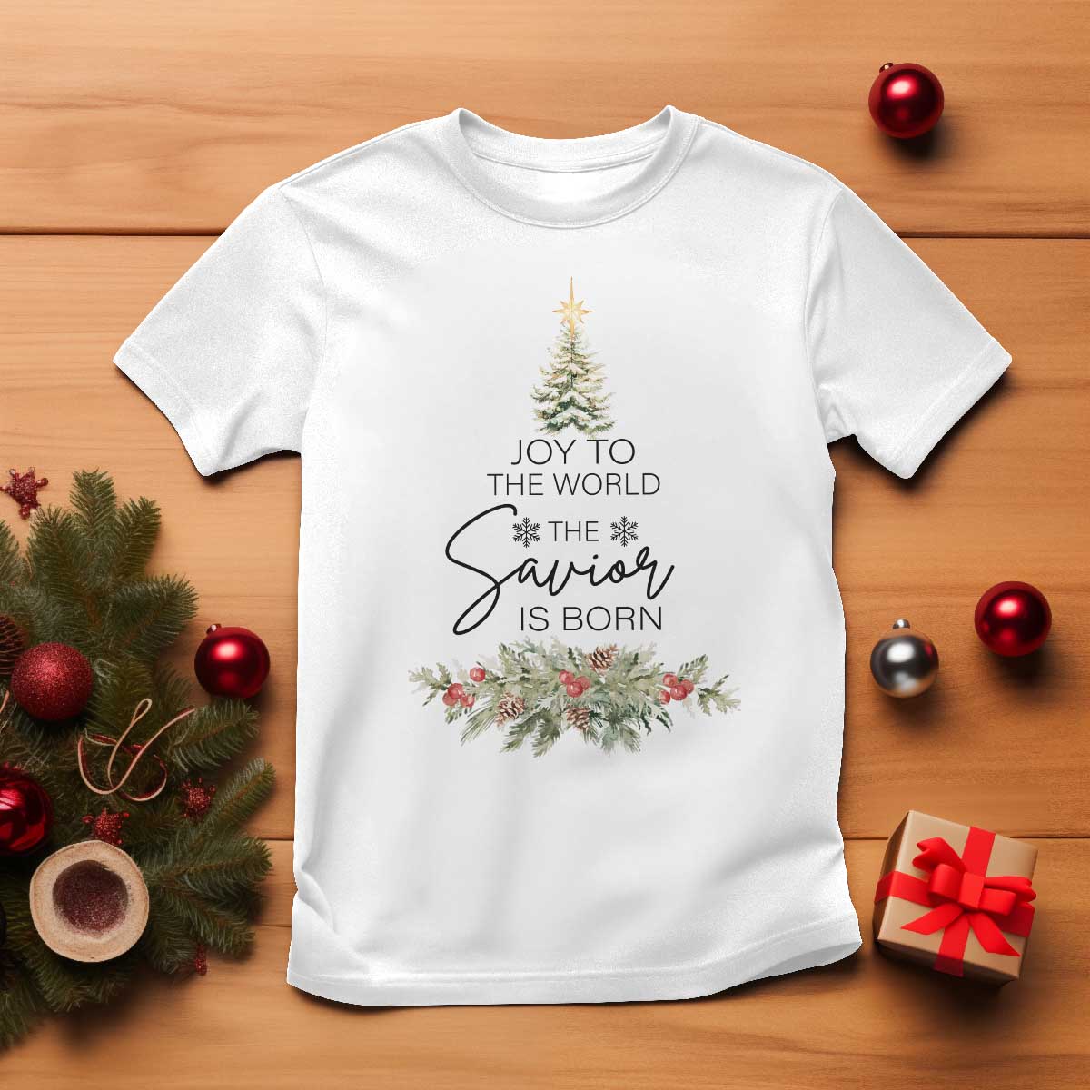 funny-christmas-christian-faith-t-shirt-joy-to-the-world-the-savior-is-born-xmas-tree