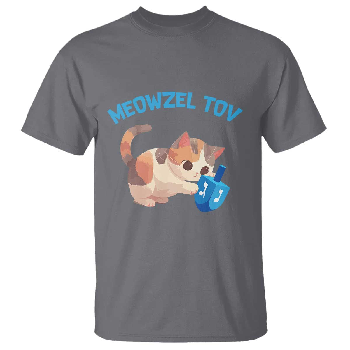 funny-hanukkah-cats-t-shirt-meowzel-tov-dreidels-chanukah-jewish-festival