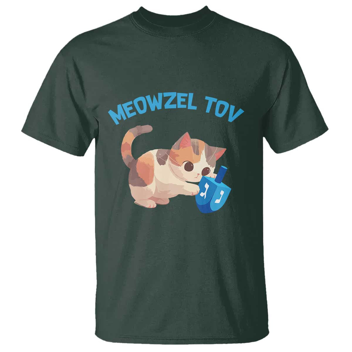 funny-hanukkah-cats-t-shirt-meowzel-tov-dreidels-chanukah-jewish-festival