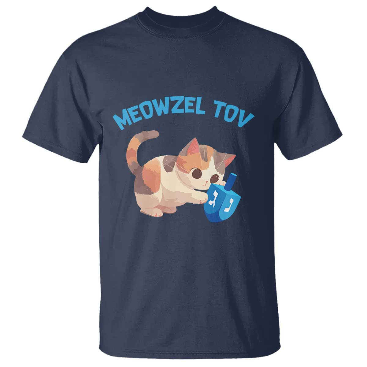 funny-hanukkah-cats-t-shirt-meowzel-tov-dreidels-chanukah-jewish-festival