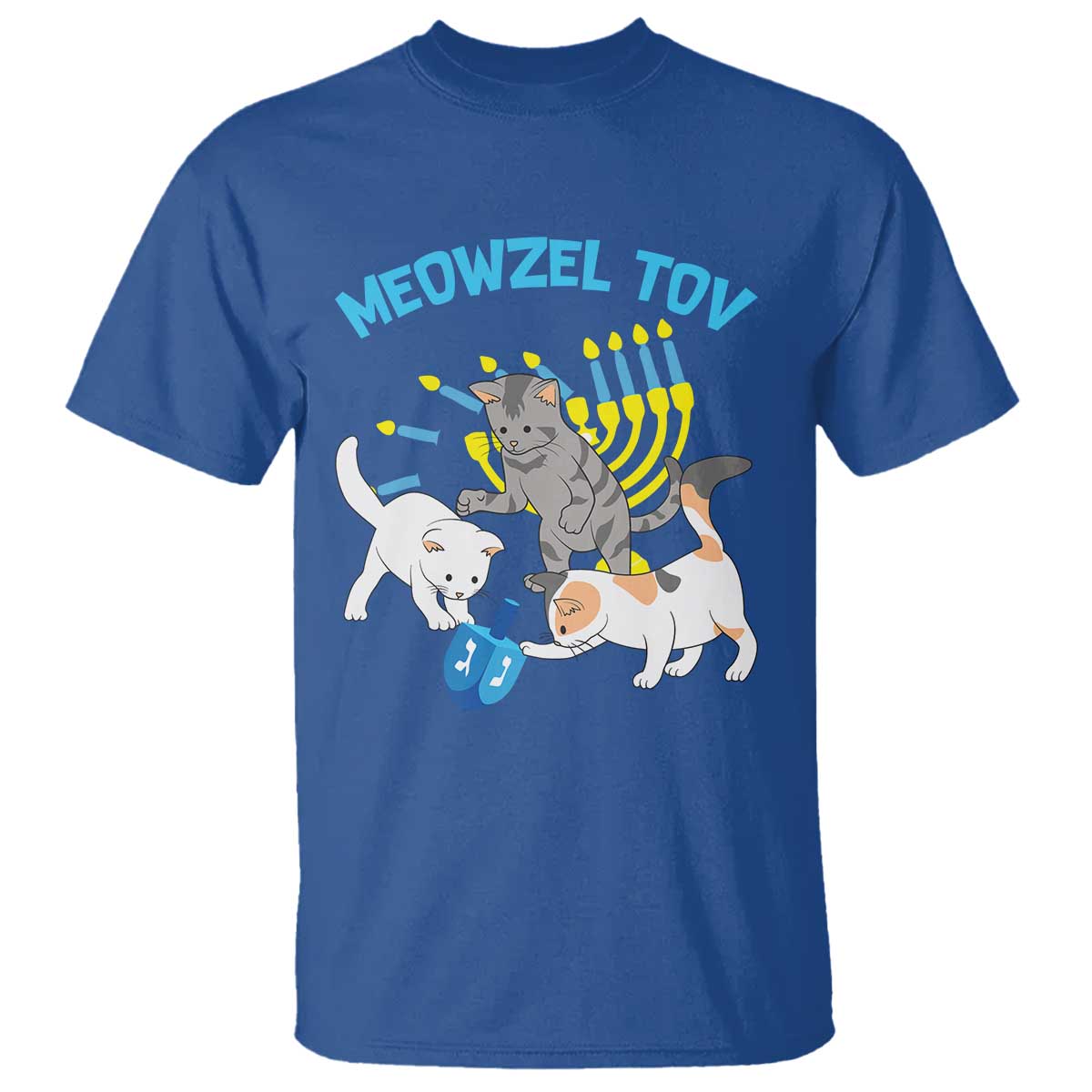 funny-hanukkah-cats-t-shirt-meowzel-tov-dreidels-menorah-chanukah-jewish-festival