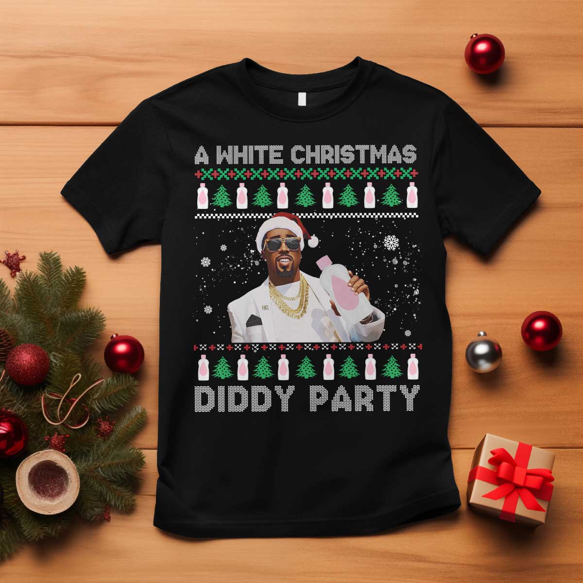 funny-dirty-santa-diddy-christmas-t-shirt-a-white-xmas-diddy-party-snowflake