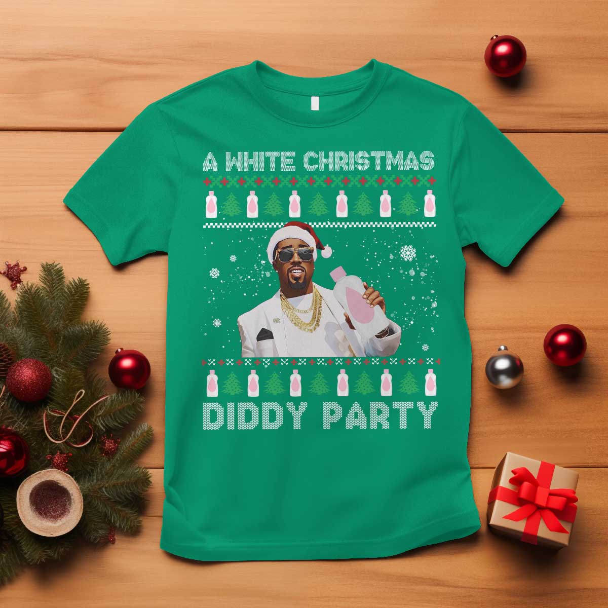 funny-dirty-santa-diddy-christmas-t-shirt-a-white-xmas-diddy-party-snowflake