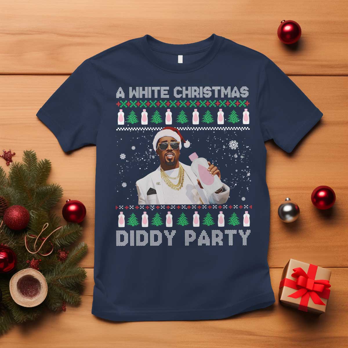 funny-dirty-santa-diddy-christmas-t-shirt-a-white-xmas-diddy-party-snowflake