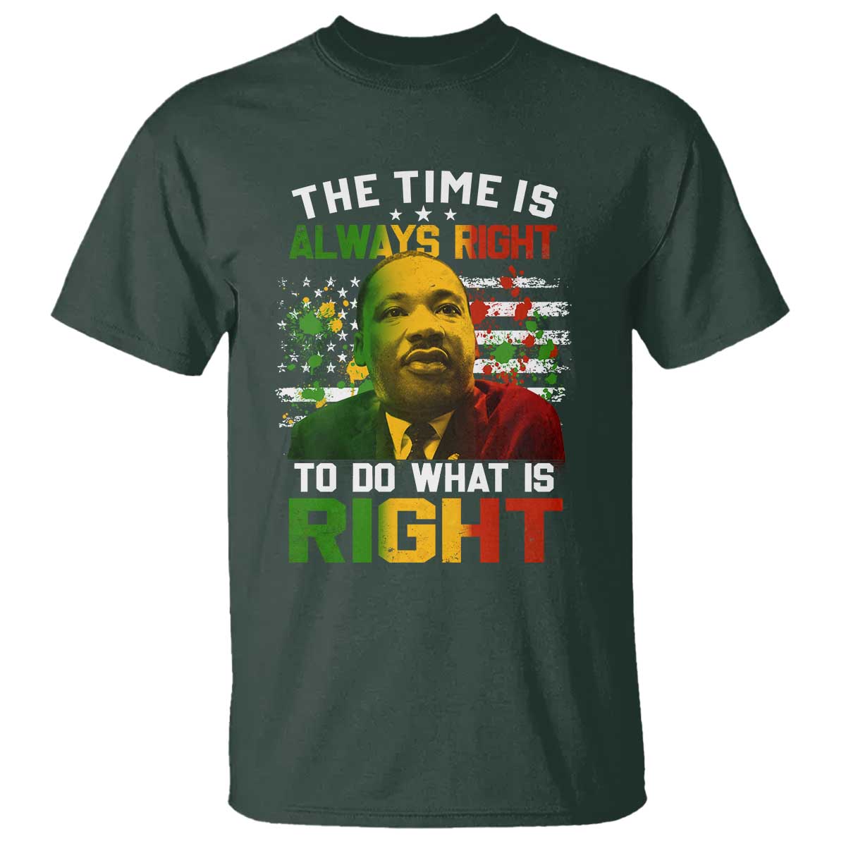 mlk-quotes-the-time-is-always-right-to-do-what-is-right-t-shirt-martin-luther-king-vintage-american-flag
