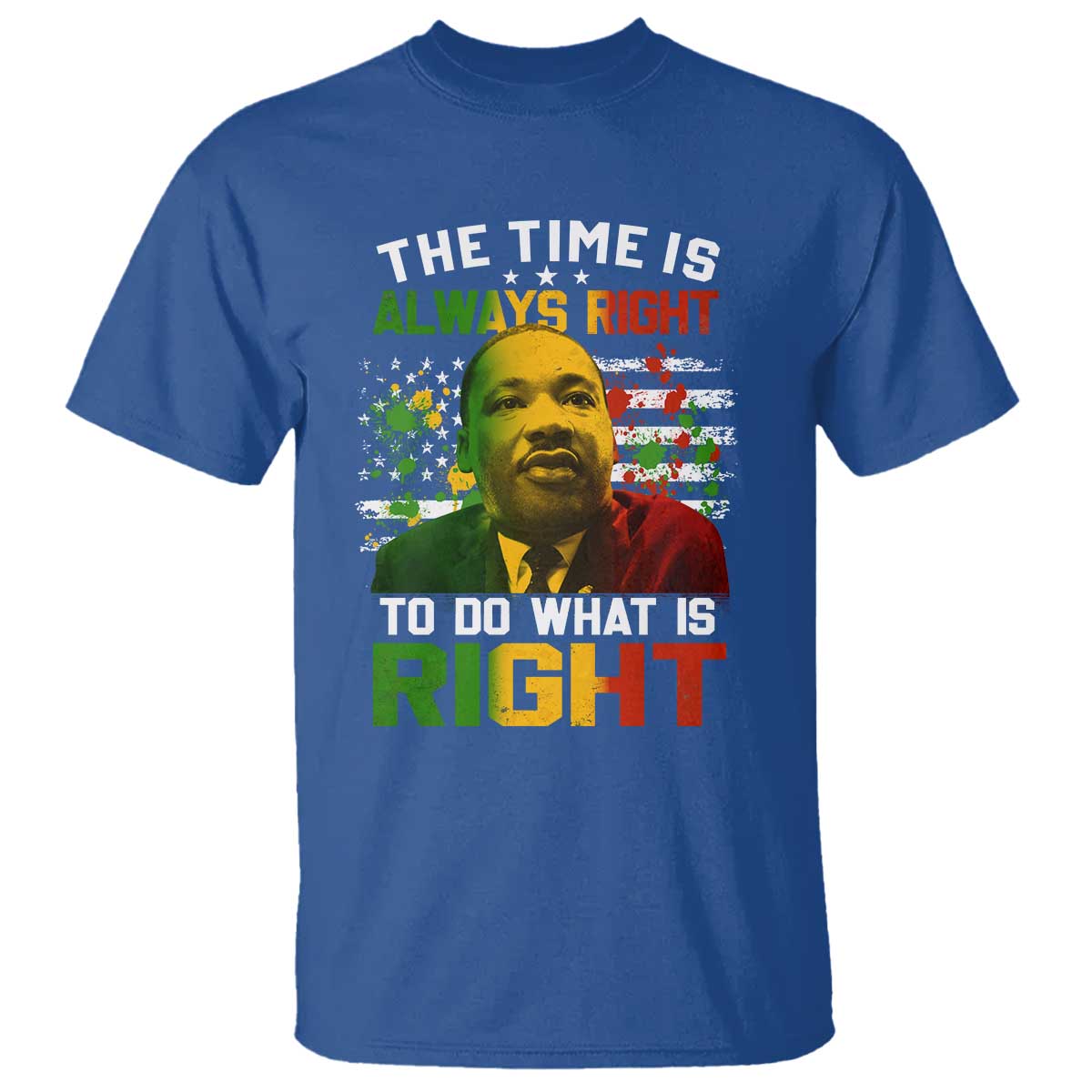 mlk-quotes-the-time-is-always-right-to-do-what-is-right-t-shirt-martin-luther-king-vintage-american-flag