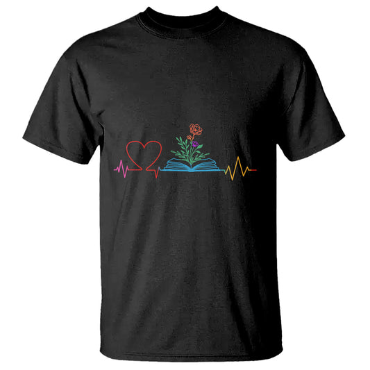 floral-book-t-shirt-literature-heart-for-books-lover