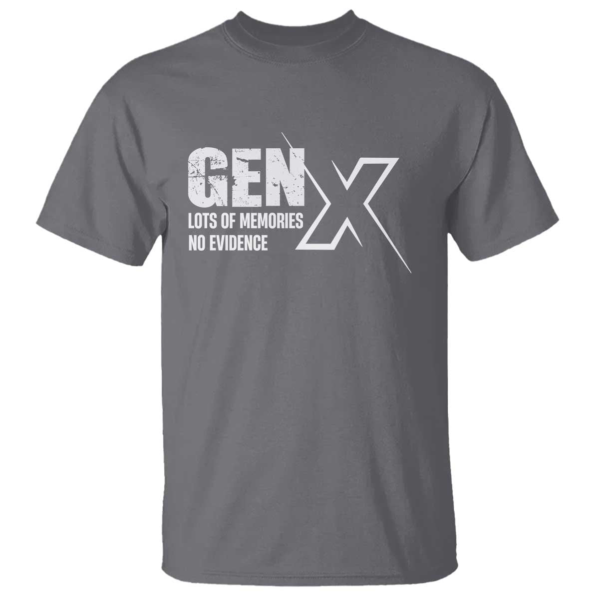 funny-gen-x-lots-of-memories-no-evidence-t-shirt