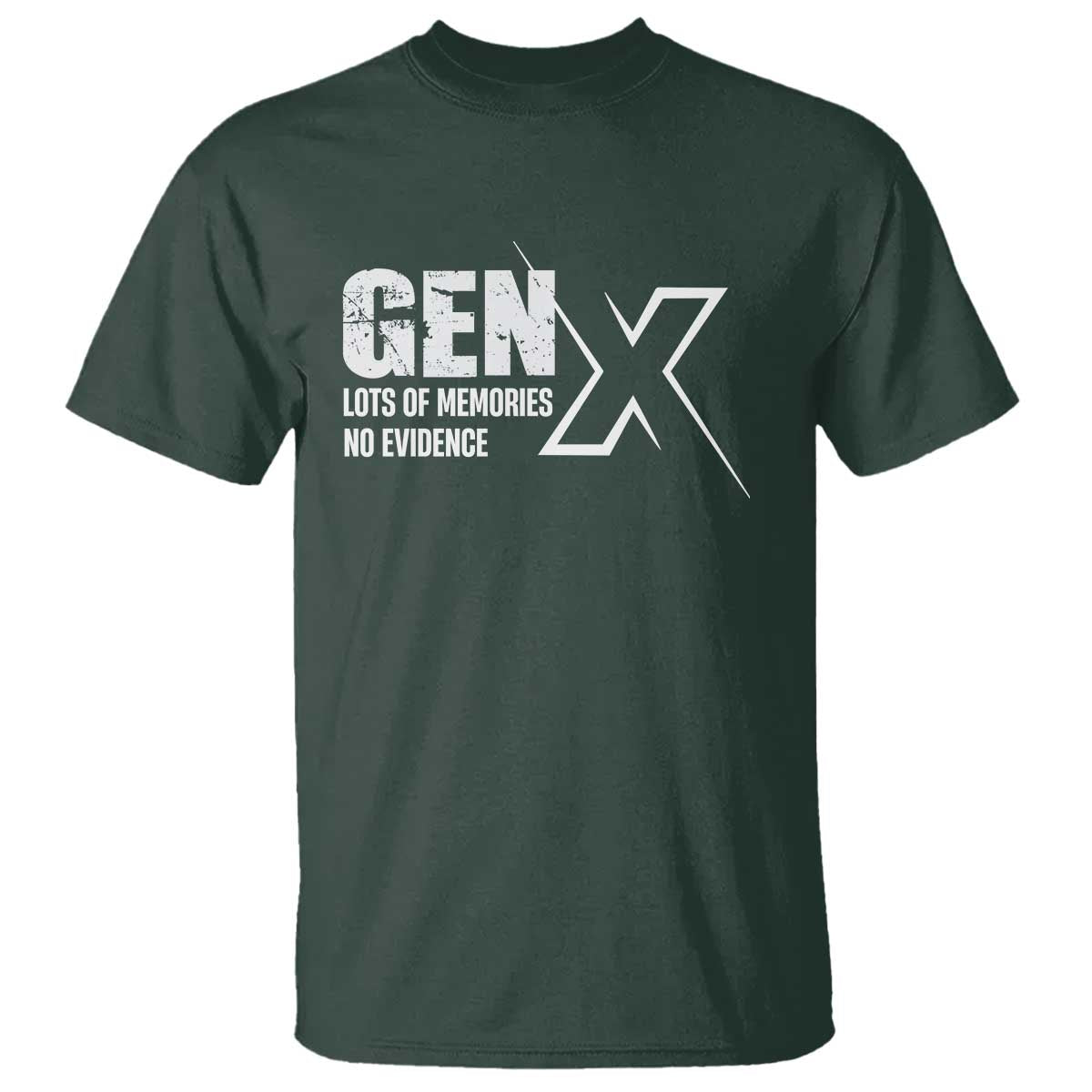 funny-gen-x-lots-of-memories-no-evidence-t-shirt