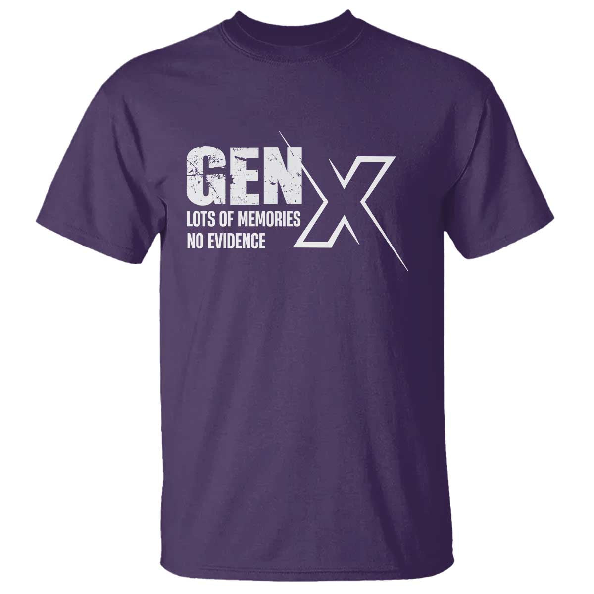 funny-gen-x-lots-of-memories-no-evidence-t-shirt
