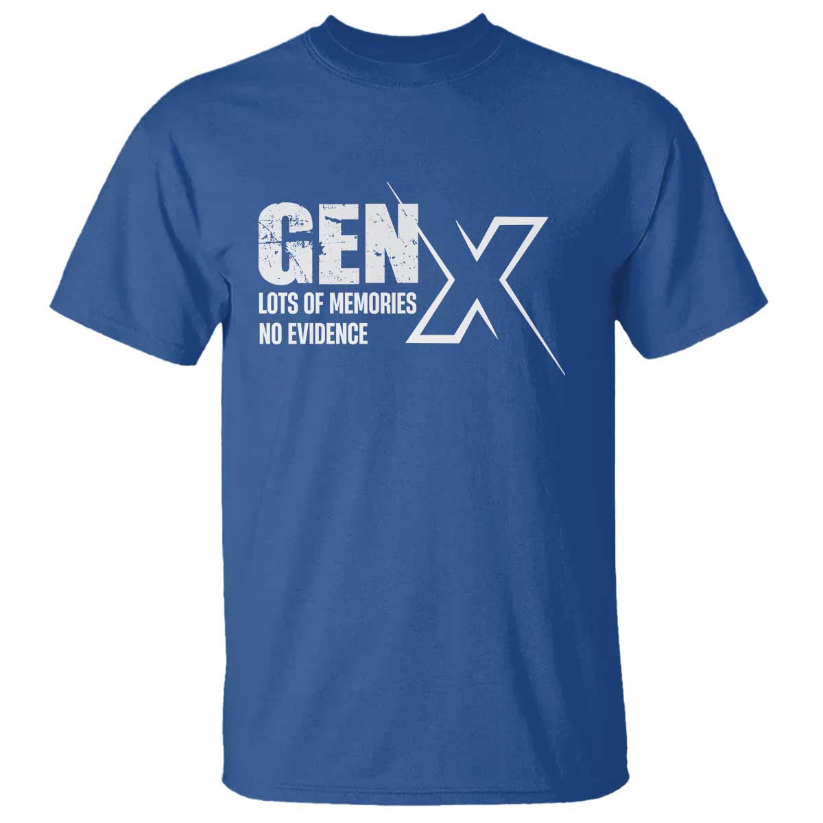 funny-gen-x-lots-of-memories-no-evidence-t-shirt