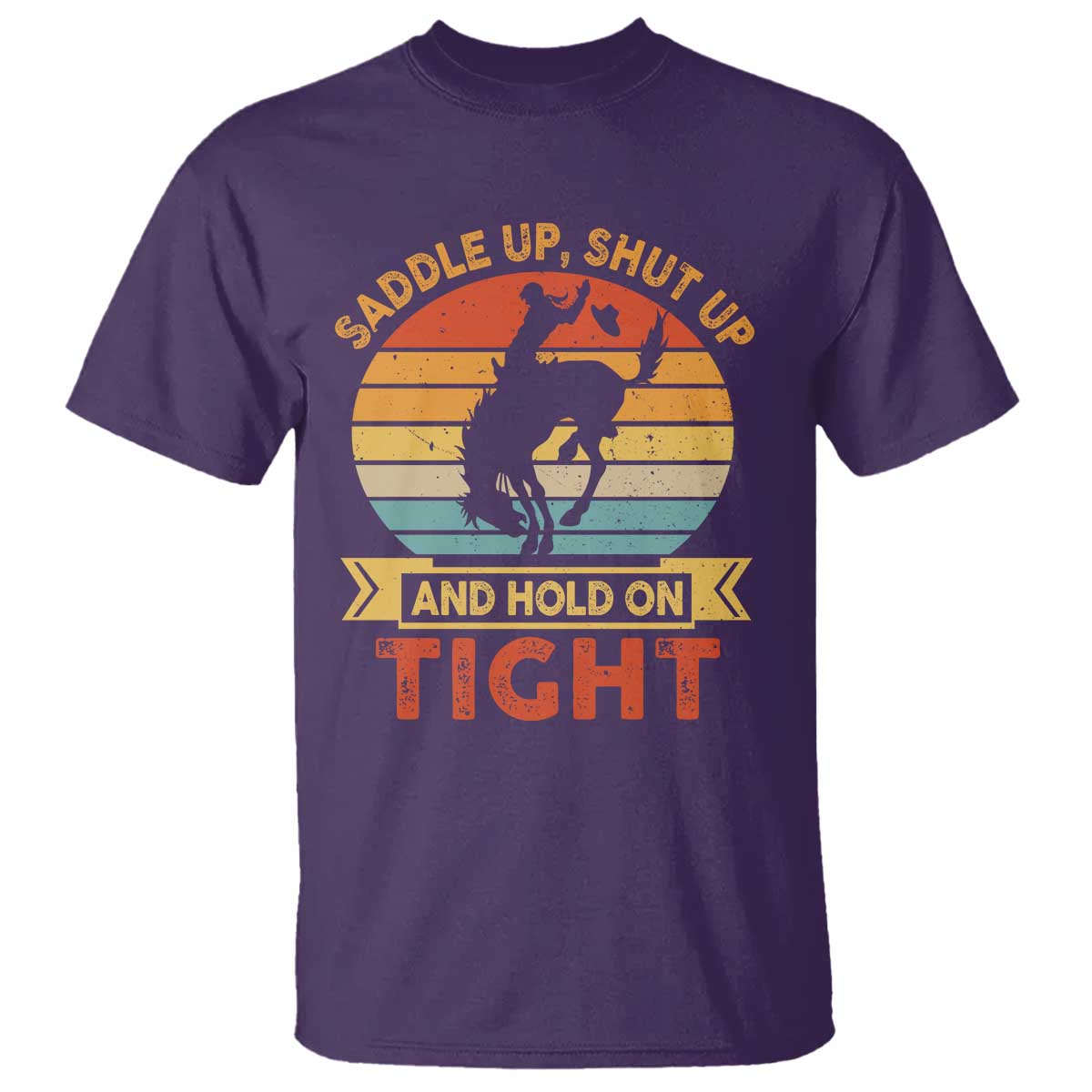 rodeo-cowboy-t-shirt-saddle-up-shut-up-and-hold-on-tight-western-bronc-riding