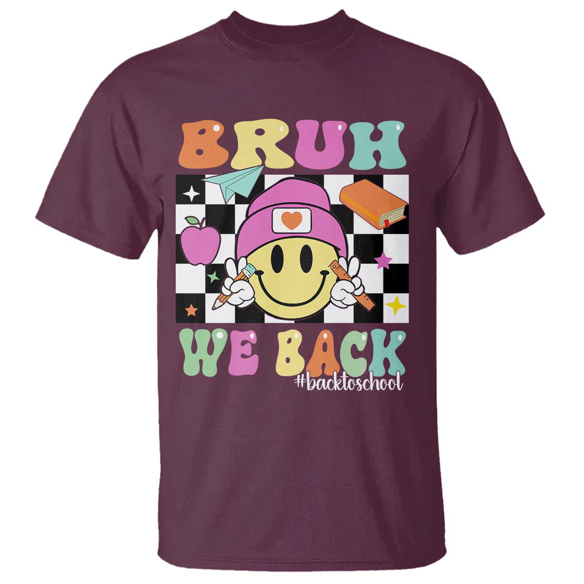 bruh-we-back-t-shirt-back-to-school-retro-groovy-smiley-face