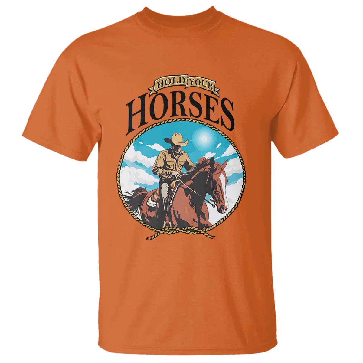funny-western-country-t-shirt-hold-your-horses-cowboy-rodeo