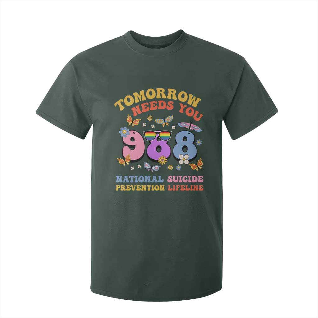 Tomorrow Needs You 988 Suicide Prevention T Shirt For Kid Retro National Suicide Prevention Lifeline Support