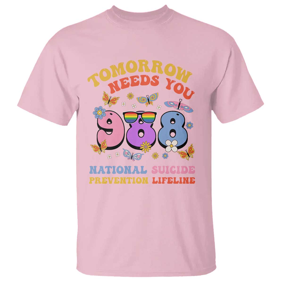 suicide-prevention-t-shirt-tomorrow-needs-you-retro-988-national-suicide-prevention-lifeline