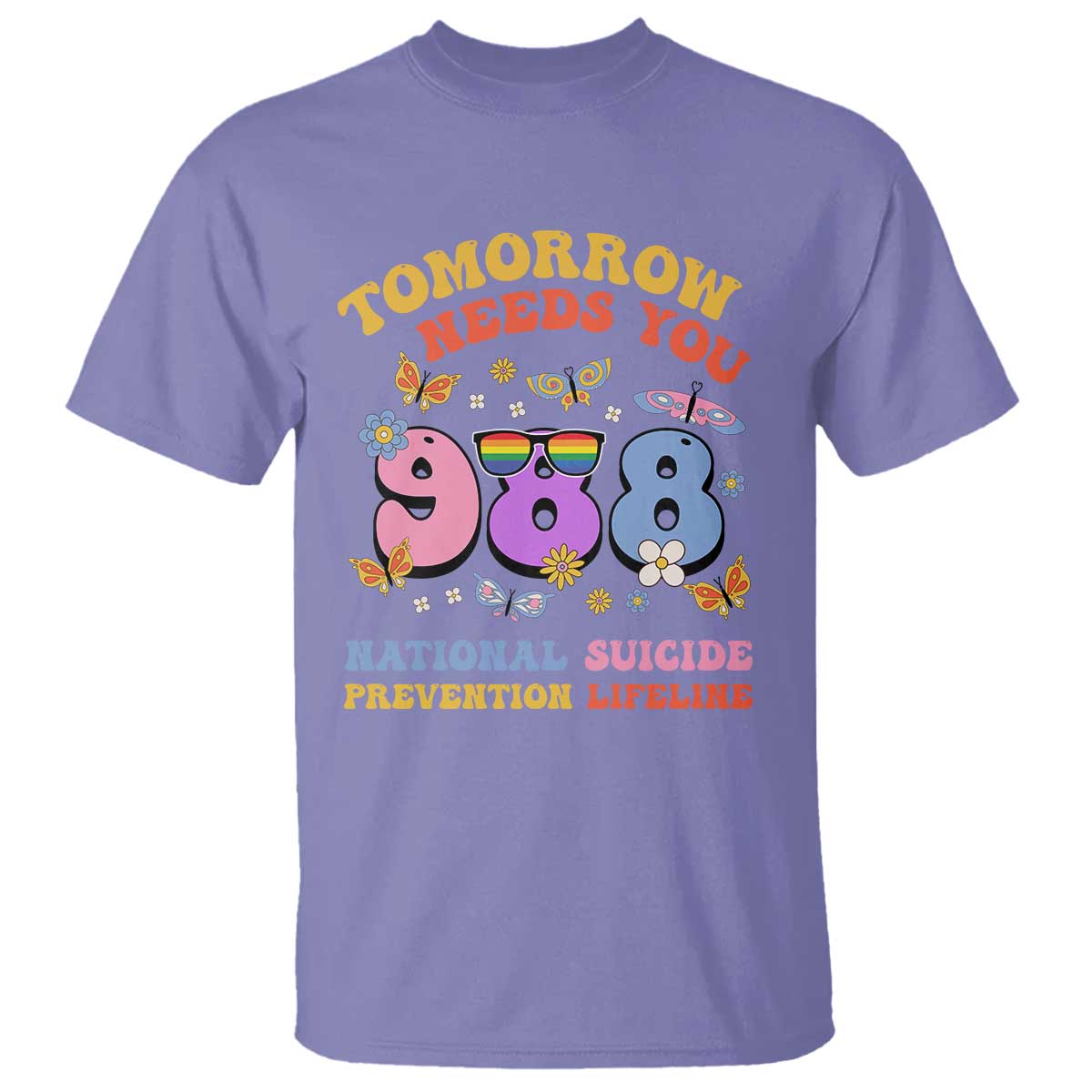 suicide-prevention-t-shirt-tomorrow-needs-you-retro-988-national-suicide-prevention-lifeline