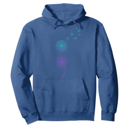 Semicolon Suicide Prevention Support Dandelion Graphic Hoodie