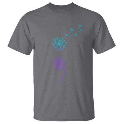 Semicolon Suicide Prevention Support Dandelion Graphic T Shirt