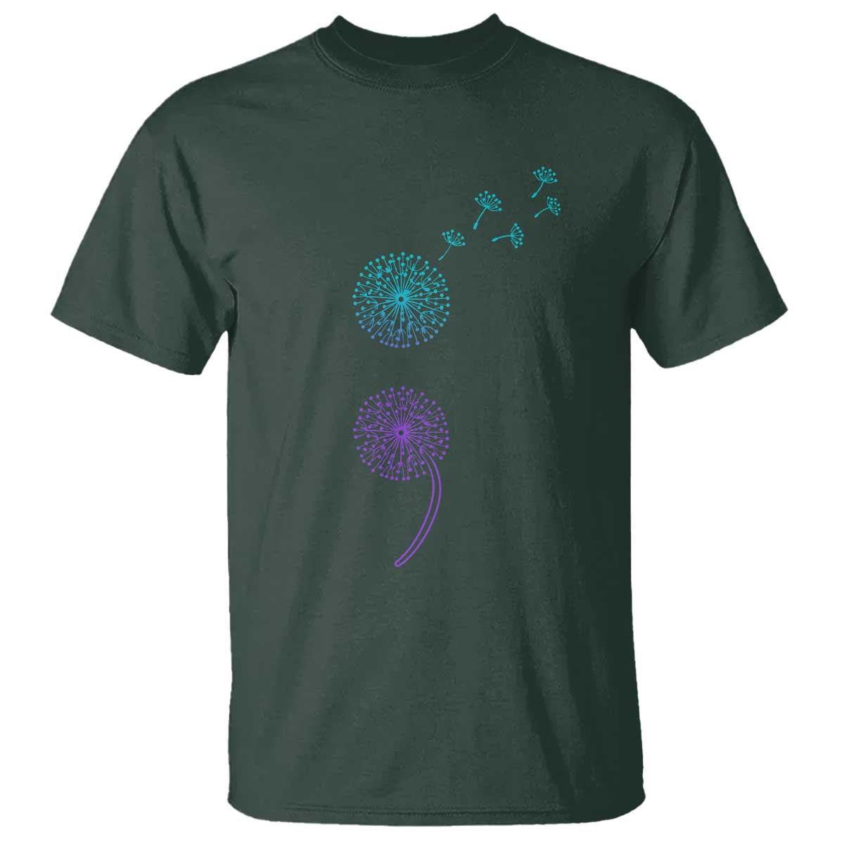 Semicolon Suicide Prevention Support Dandelion Graphic T Shirt