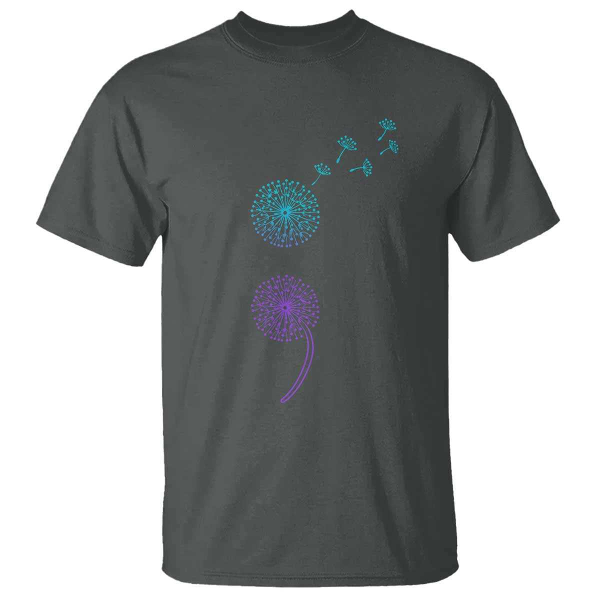 Semicolon Suicide Prevention Support Dandelion Graphic T Shirt