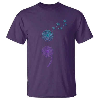 Semicolon Suicide Prevention Support Dandelion Graphic T Shirt