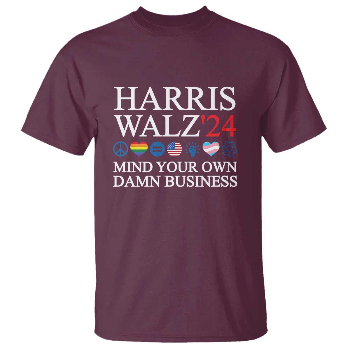 harris-walz24-t-shirt-mind-your-own-damn-business-american-lgbt-flag-unity-heart