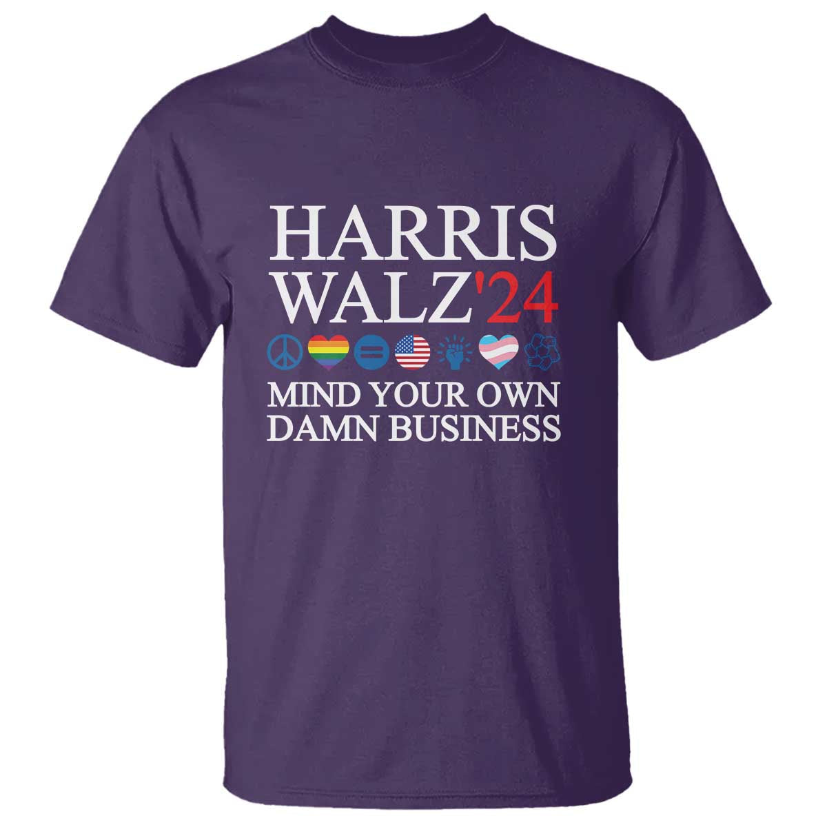harris-walz24-t-shirt-mind-your-own-damn-business-american-lgbt-flag-unity-heart