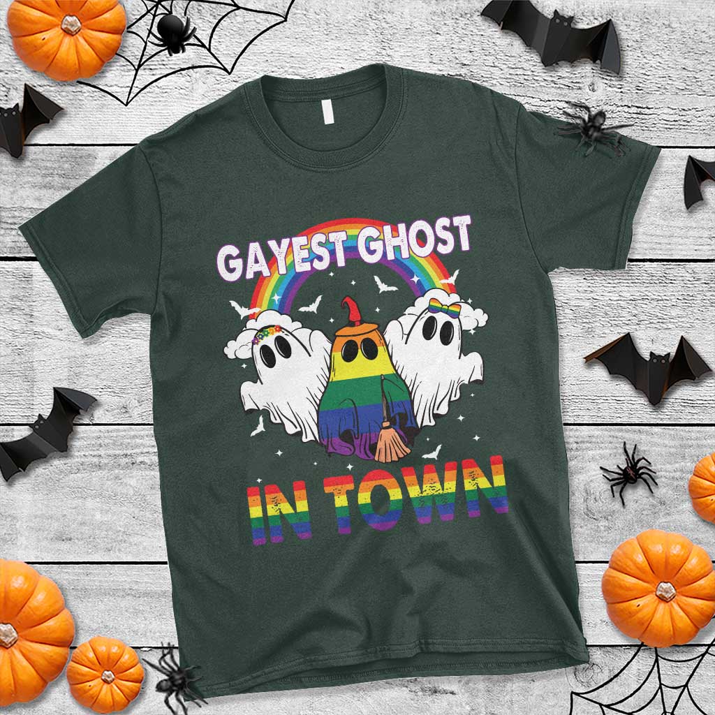funny-halloween-lgbt-t-shirt-gayest-ghost-in-town-rainbow-flag