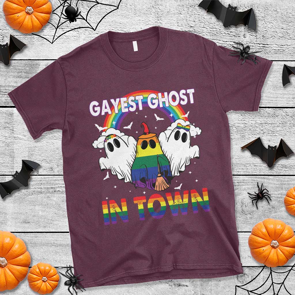 funny-halloween-lgbt-t-shirt-gayest-ghost-in-town-rainbow-flag