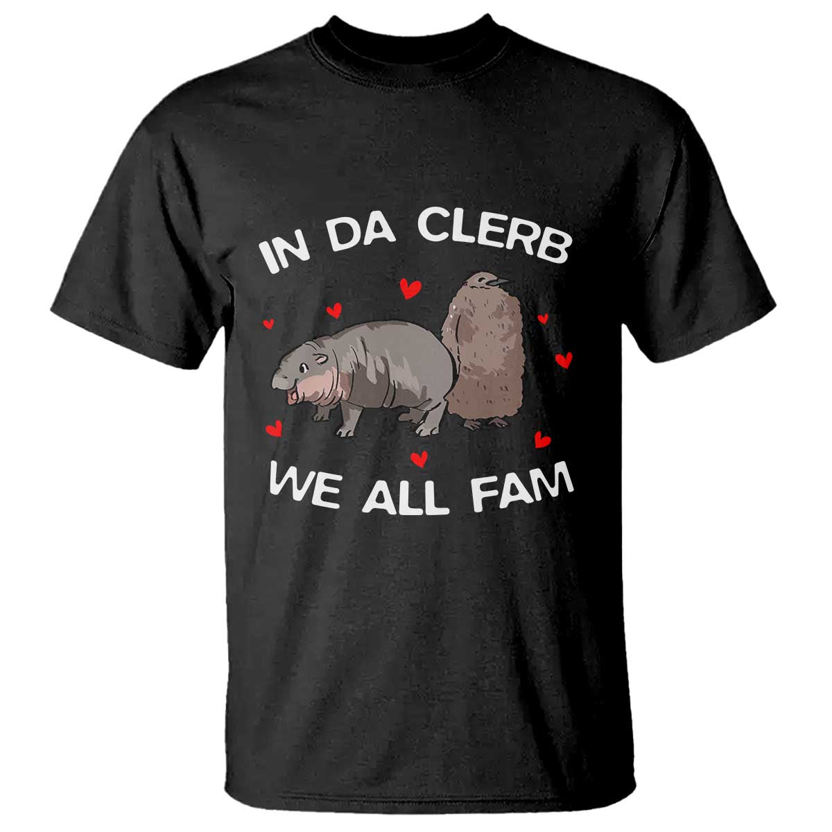 funny-moo-deng-pesto-penguin-t-shirt-in-da-clerb-we-all-fam-hearts