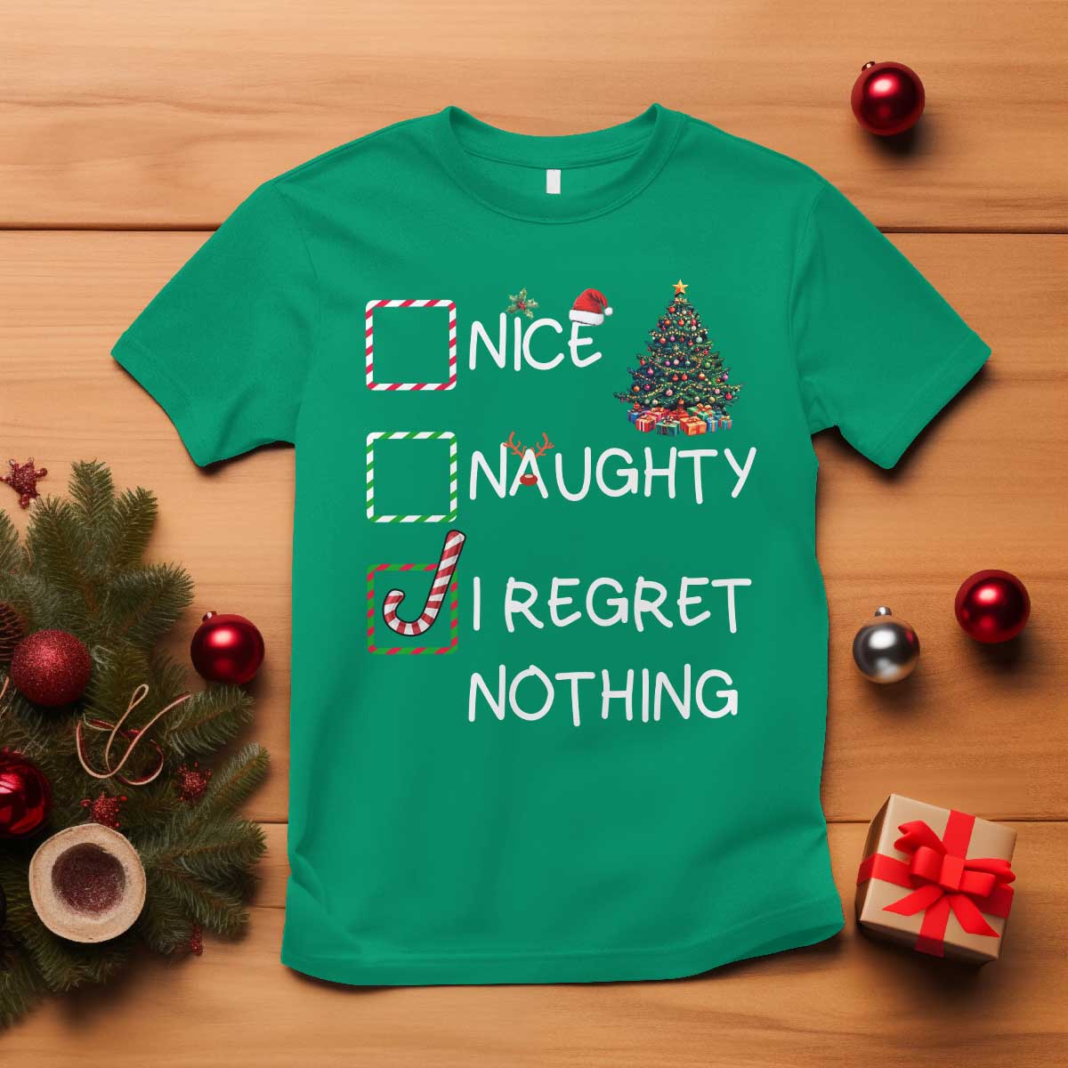 funny-nice-naughty-and-i-regret-nothing-christmas-list-t-shirt-christmas-tree-candy-cane