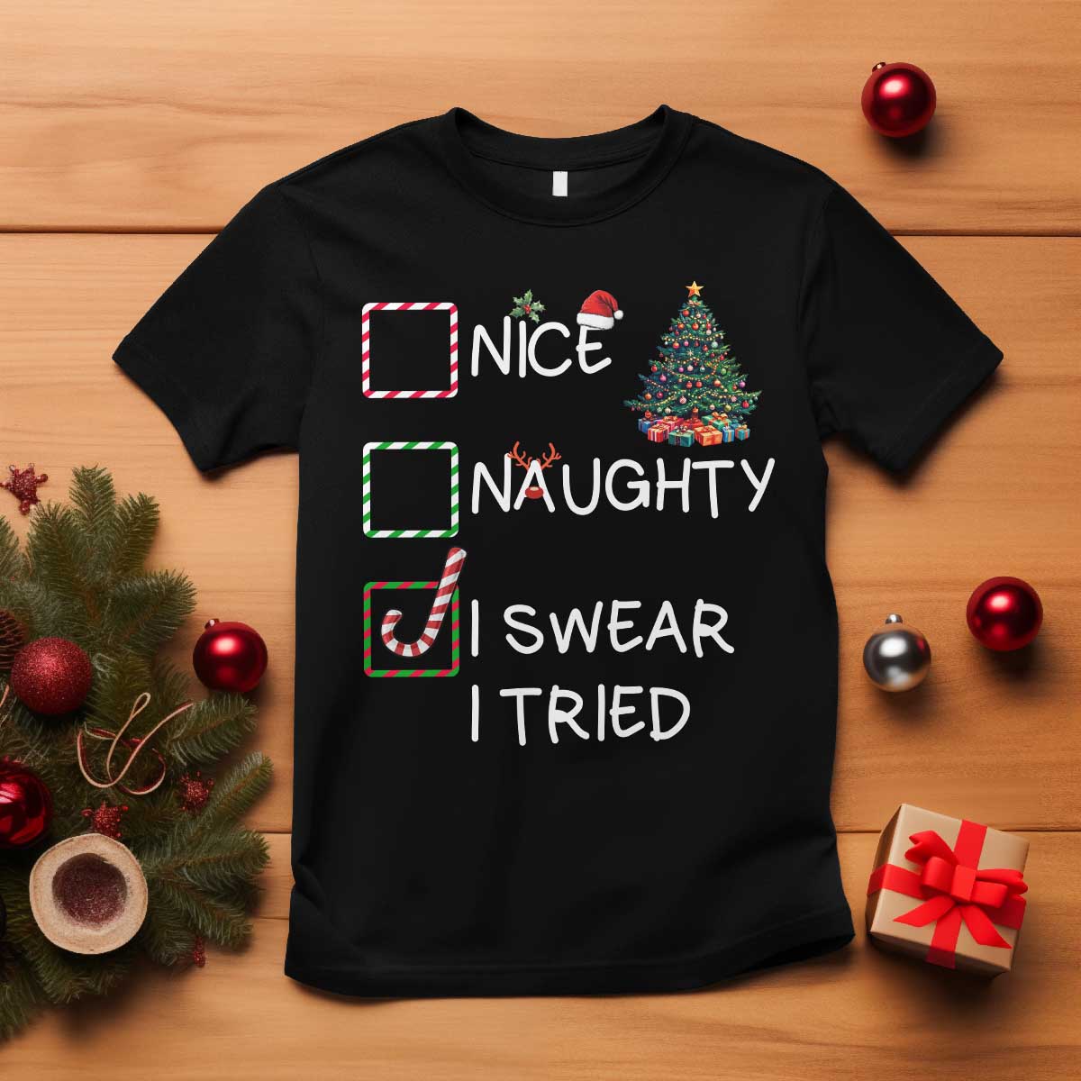 funny-nice-naughty-i-swear-i-tried-t-shirt-christmas-tree-candy-cane