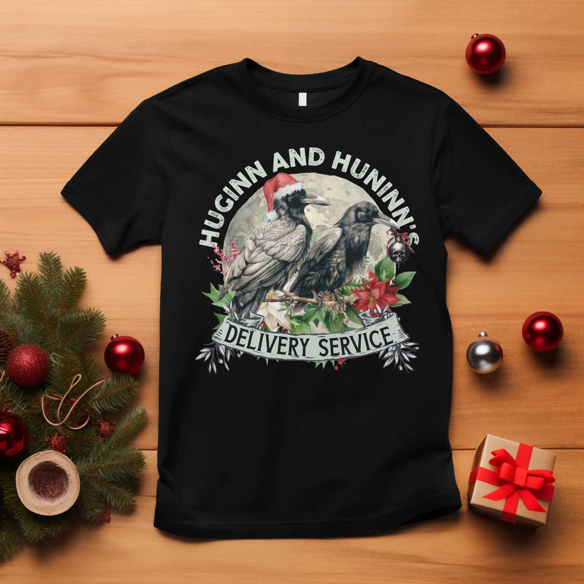 christmas-viking-t-shirt-huginn-and-hunninns-delivery-service-raven