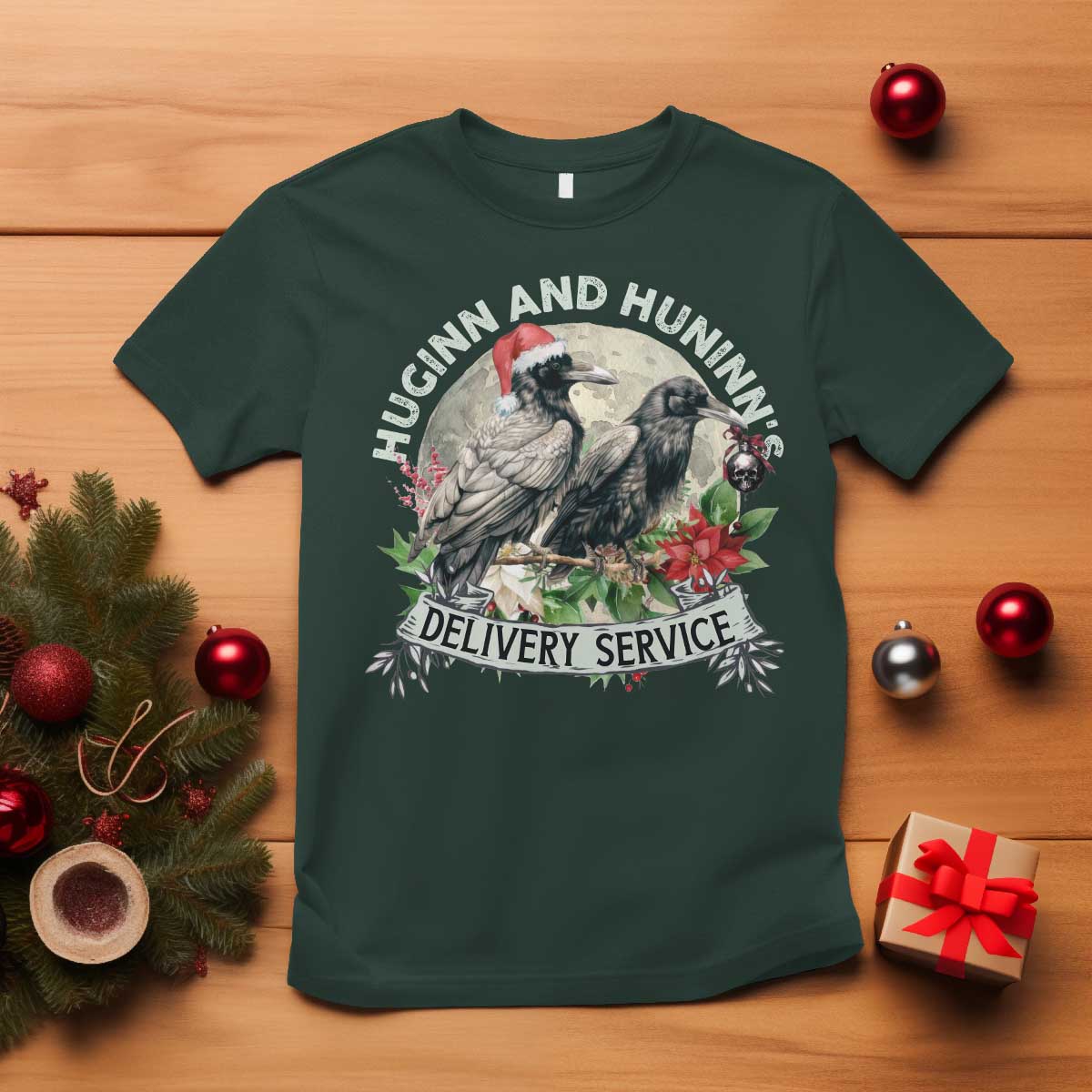christmas-viking-t-shirt-huginn-and-hunninns-delivery-service-raven