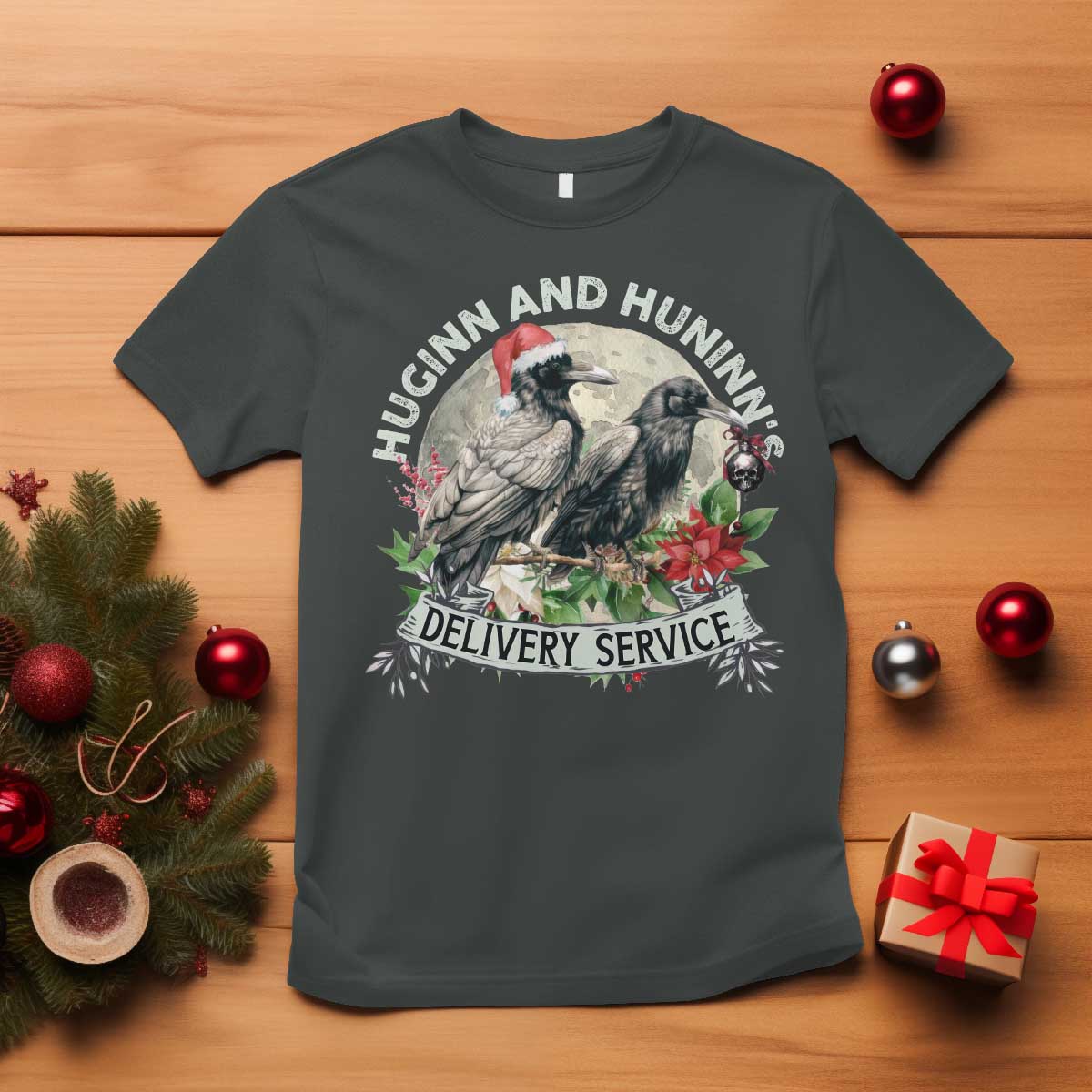 christmas-viking-t-shirt-huginn-and-hunninns-delivery-service-raven