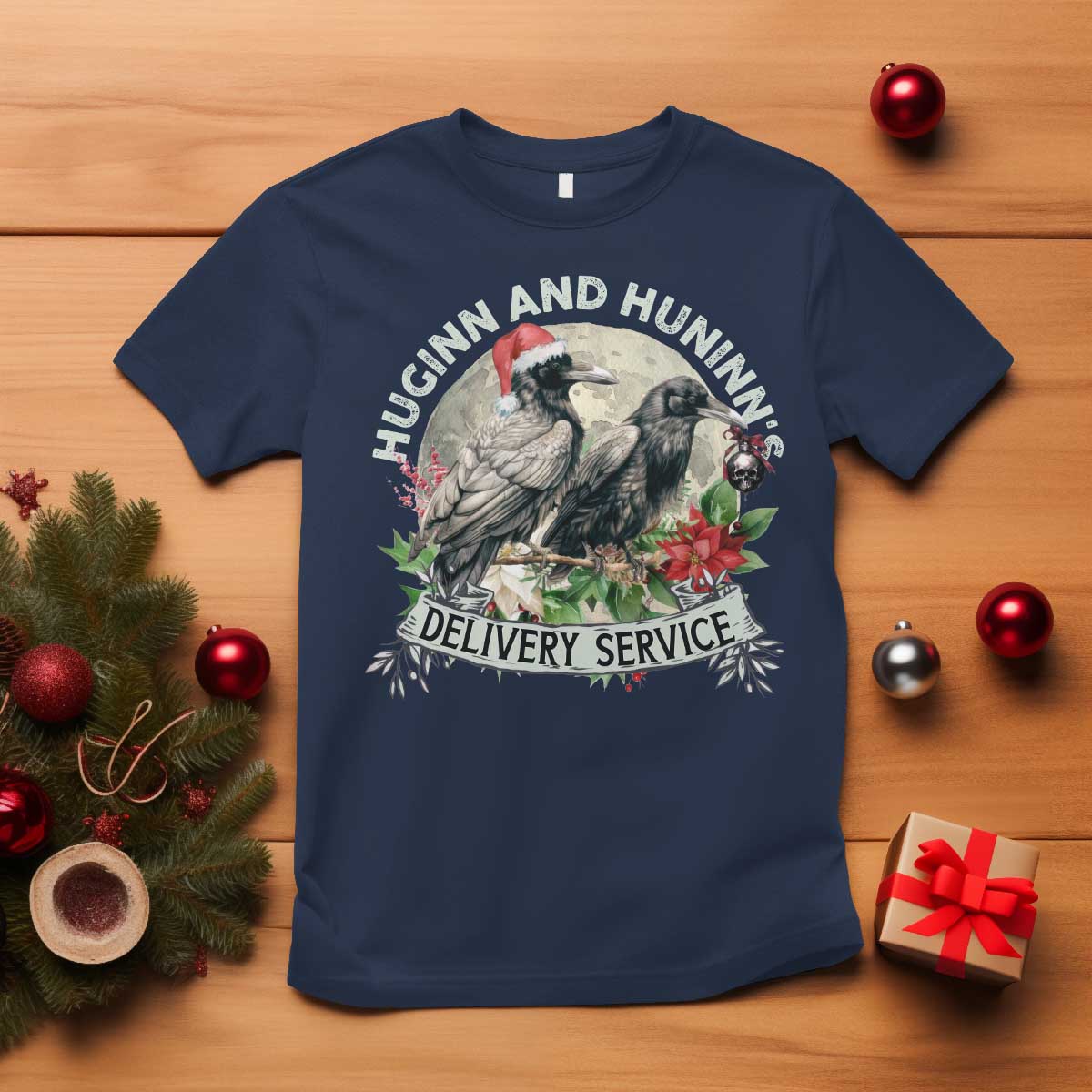 christmas-viking-t-shirt-huginn-and-hunninns-delivery-service-raven