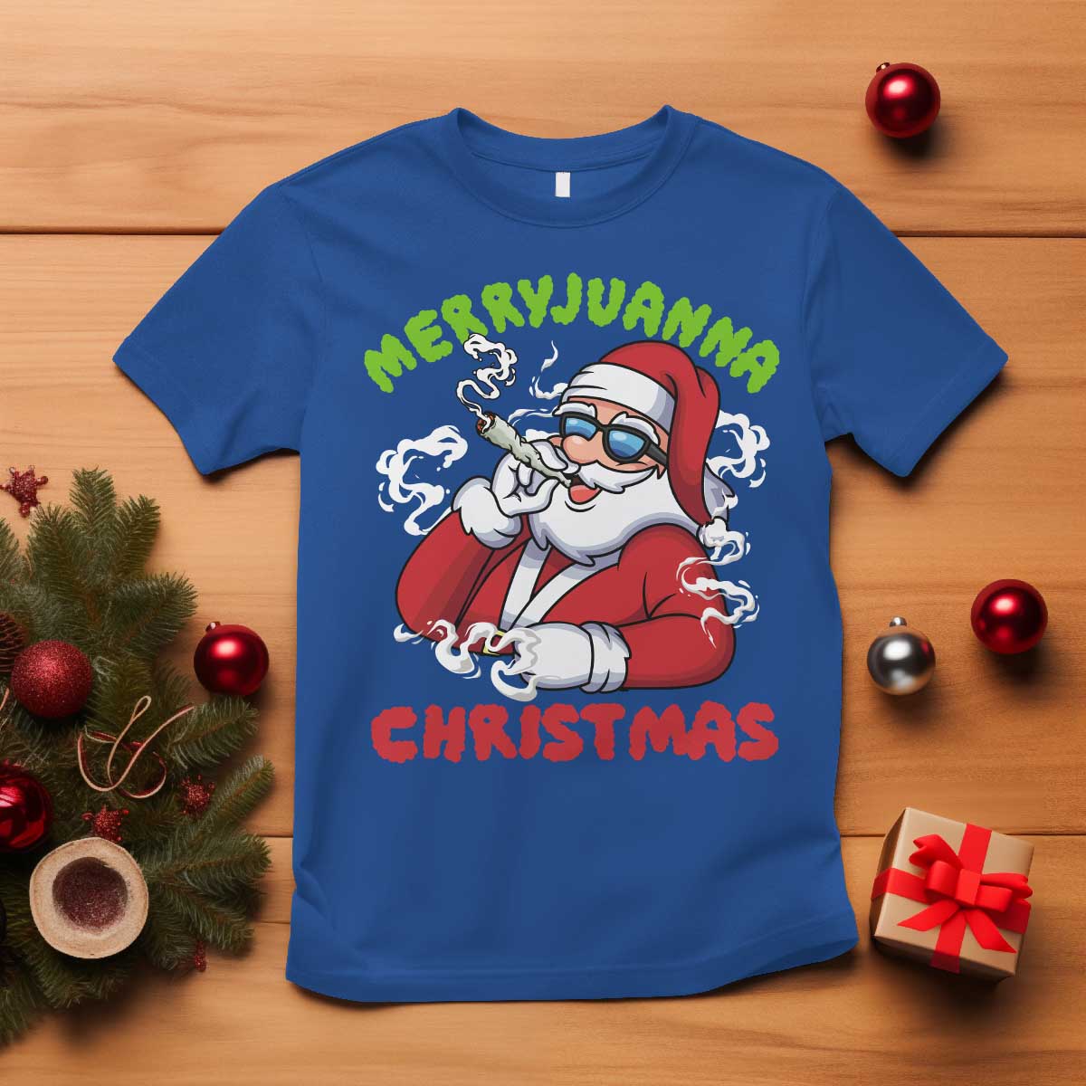 funny-christmas-weed-t-shirt-merryjuanna-christmas-santa-xmas