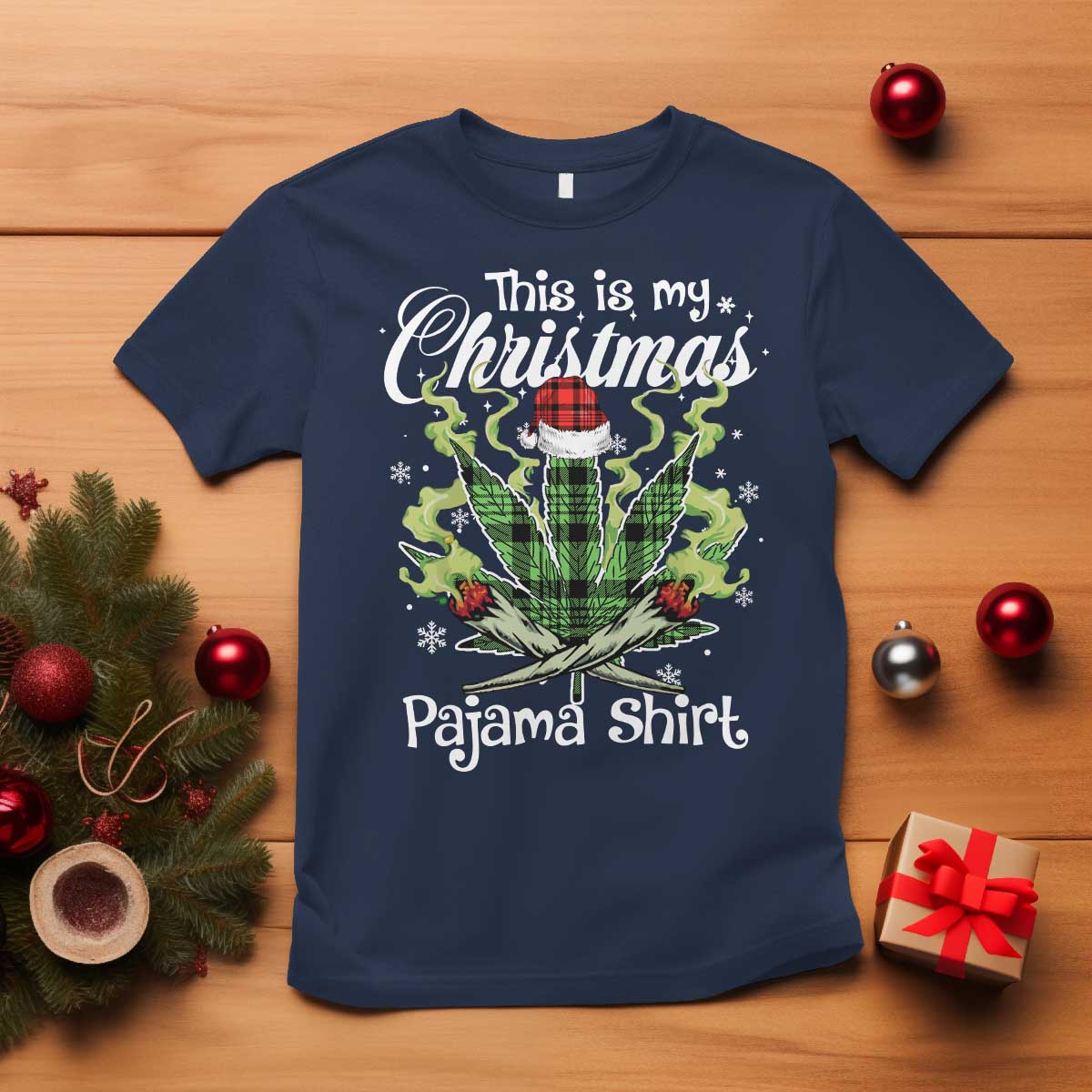 funny-weed-christmas-t-shirt-this-is-my-christmas-pajama-shirt
