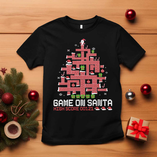 funny-christmas-santa-gamers-t-shirt-game-on-santa-chimney-xmas-tree