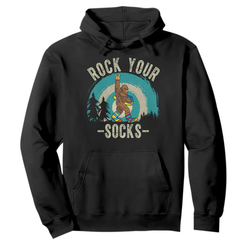Funny Down Syndrome Support Bigfoot Hoodie Rock Your Socks