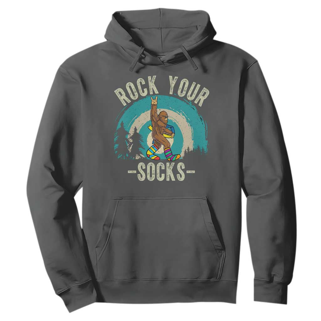 Funny Down Syndrome Support Bigfoot Hoodie Rock Your Socks