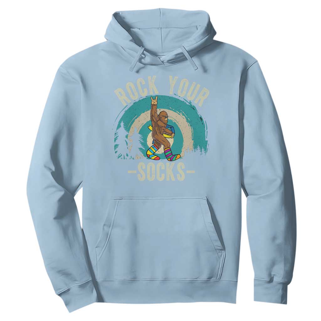 Funny Down Syndrome Support Bigfoot Hoodie Rock Your Socks