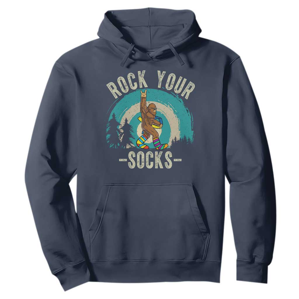 Funny Down Syndrome Support Bigfoot Hoodie Rock Your Socks