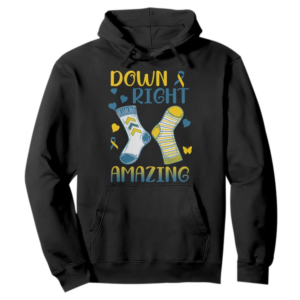 Down Right Amazing Hoodie Down Syndrome Support Socks Ribbon