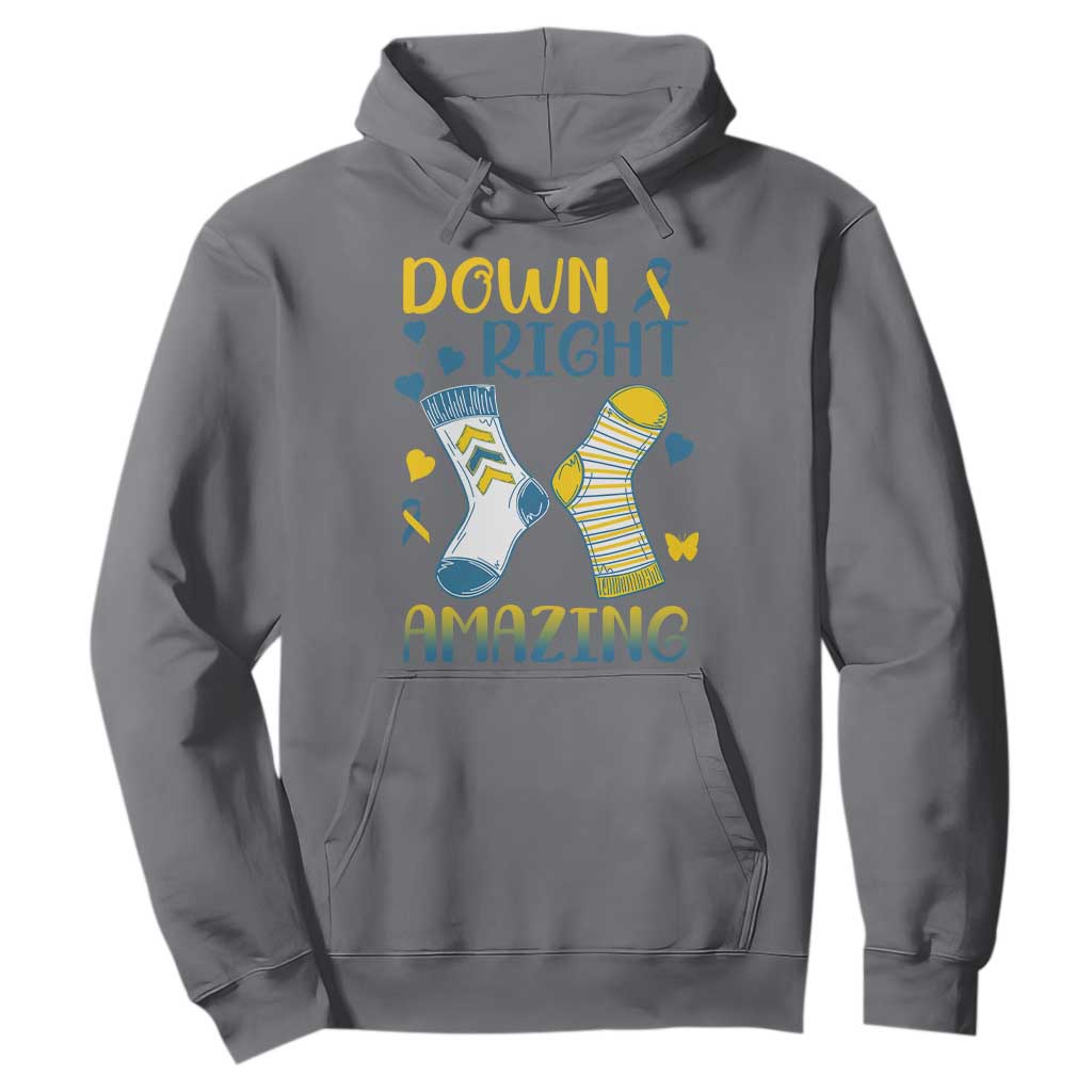 Down Right Amazing Hoodie Down Syndrome Support Socks Ribbon