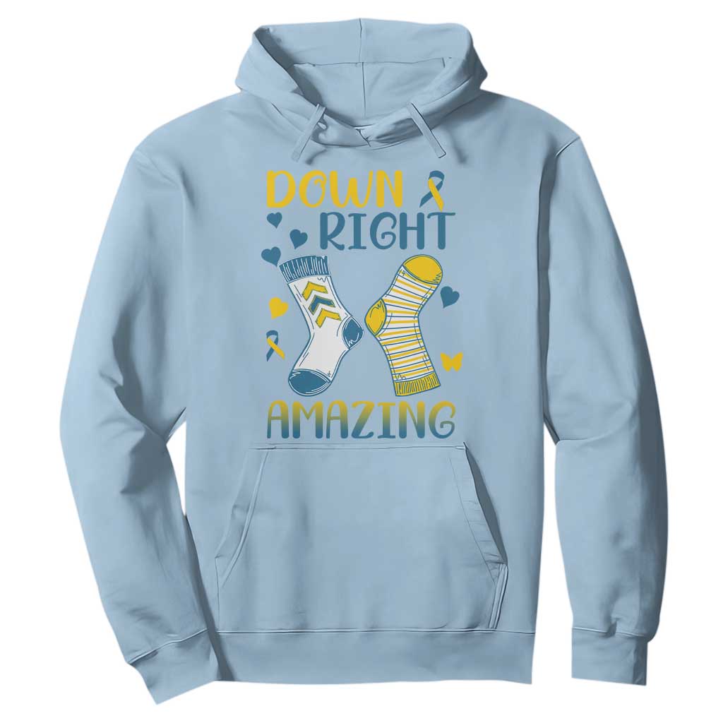 Down Right Amazing Hoodie Down Syndrome Support Socks Ribbon